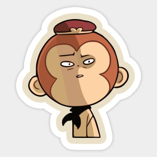 Tiny Monkey King in Disbelieve Sticker